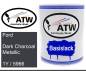 Preview: Ford, Dark Charcoal Metallic, 1Y / 5966: 1L Lackdose, von ATW Autoteile West.